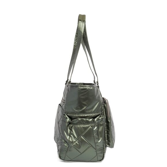 LUG Trotter Tote Bag / Shoulder Bag / Diaper Bag - Metallic Olive - Picture 2 of 15